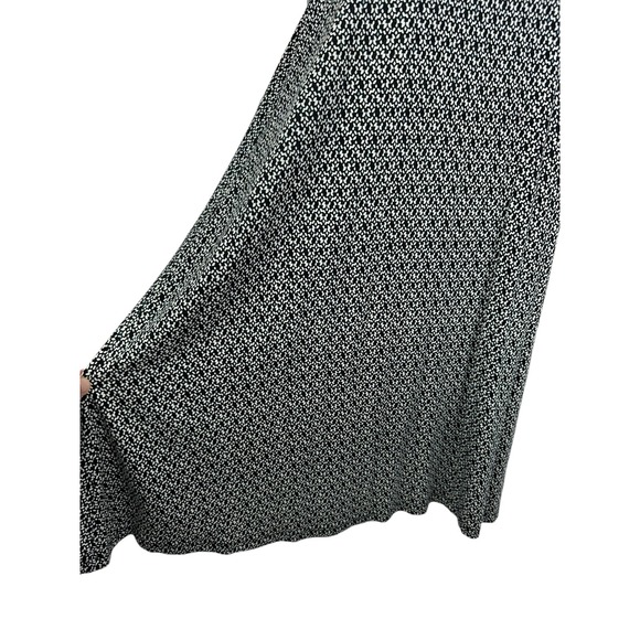 Loft Pullover Dress Shift/Tent Size PL White Black Blue Sleeveless Rayon/Spandex - Picture 5 of 6